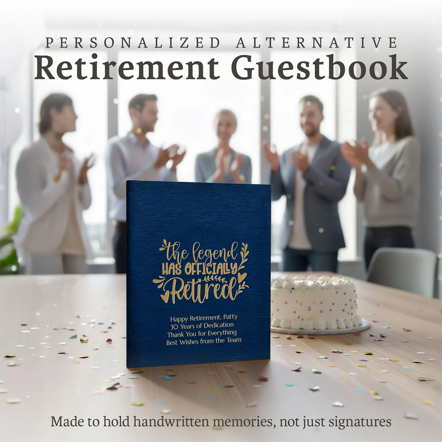 Retirement Guestbook (DARK BLUE)